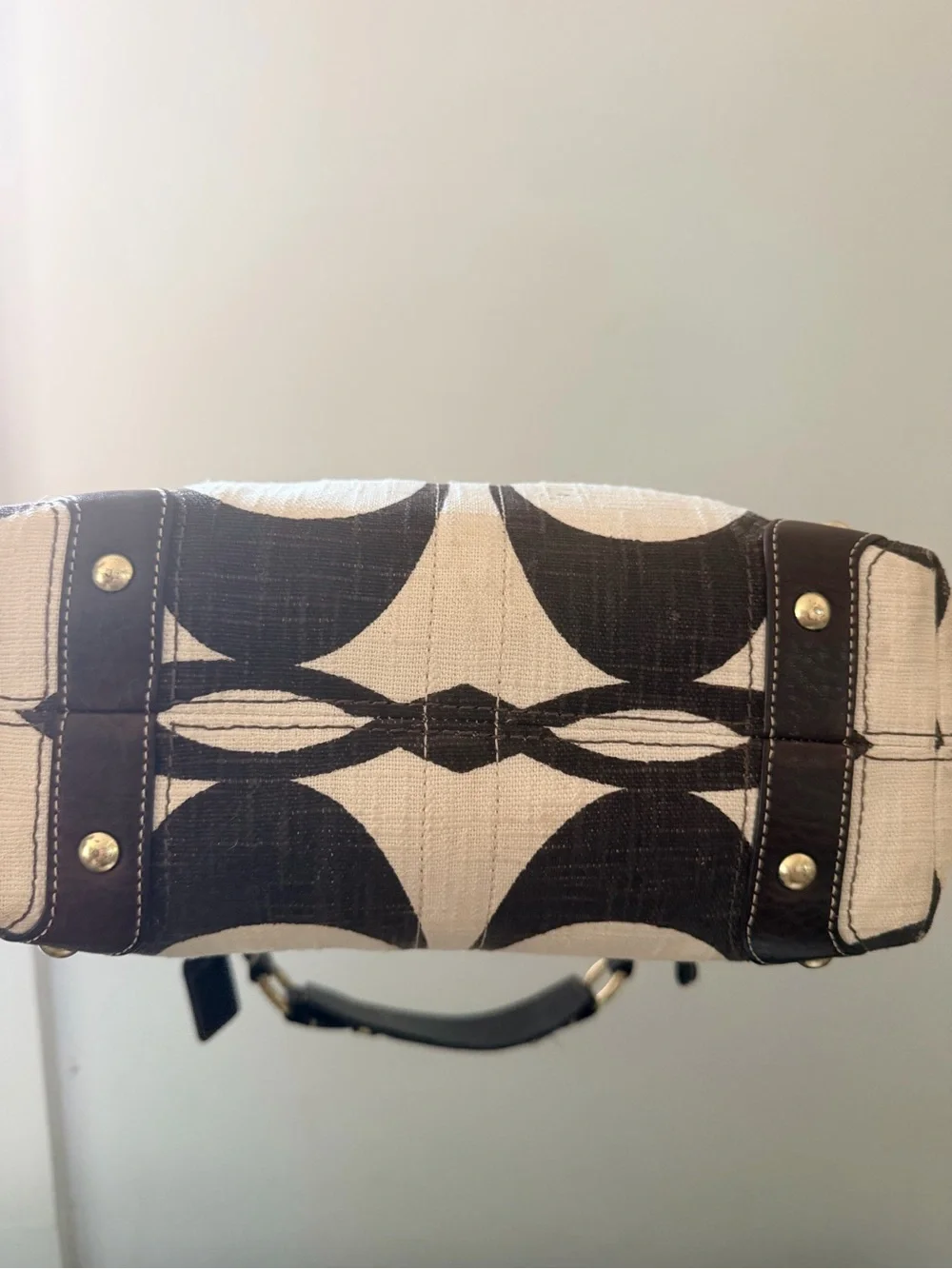 Y2k Coach Carly Hobo Cream/Brown Shoulder Bag (A0773 10794) Signature C